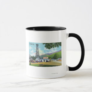 Indischer Kopf und indische Hauptturm-Ansicht Tasse