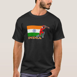 Indischer Kricket-Spieler T-Shirt