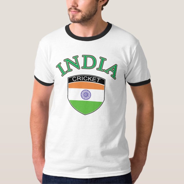 Indischer Kricket-T - Shirt (Vorderseite)