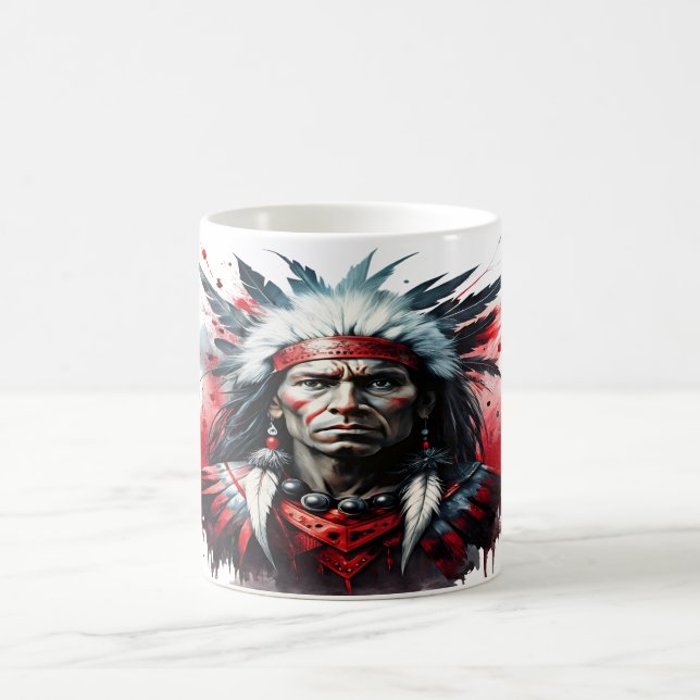 Indischer Krieger Kaffeetasse (Mittel)