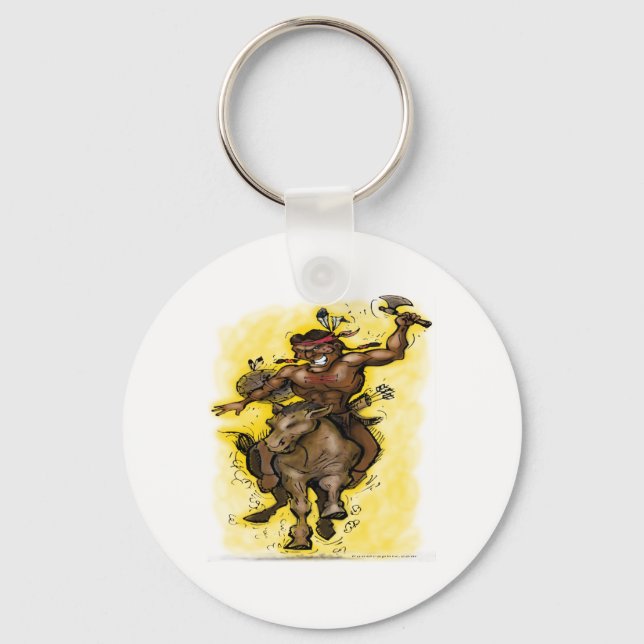 indischer Krieger Schlüsselanhänger (Vorderseite)