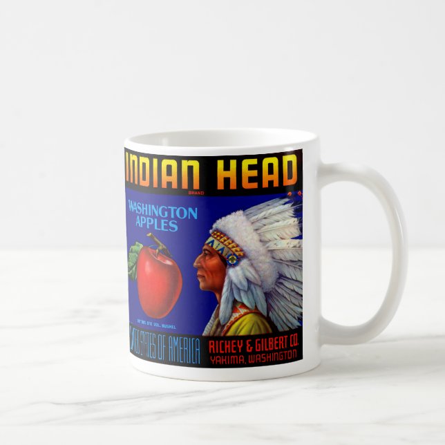 Indischer Leiter Washington Äpfel Kaffeetasse (Rechts)