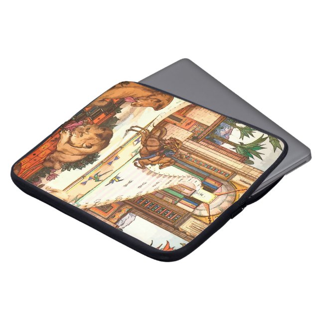 Indischer Löwen Computertasche Laptopschutzhülle (Vorne Oben)