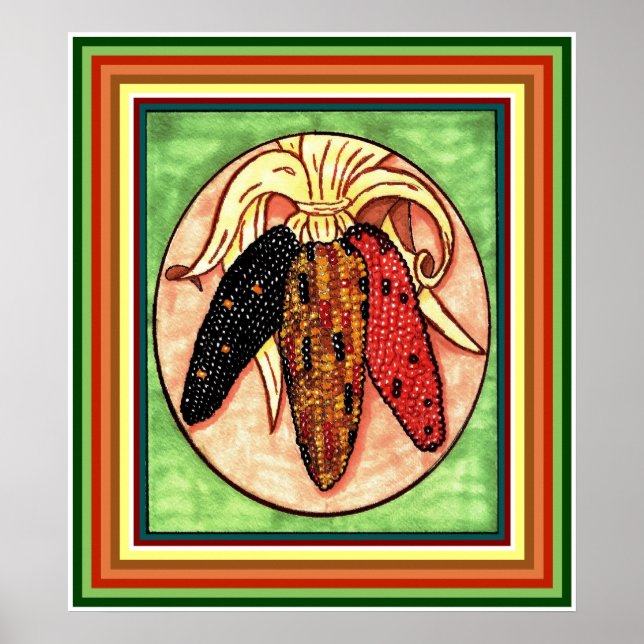 Indischer Maisprint Poster (Vorne)