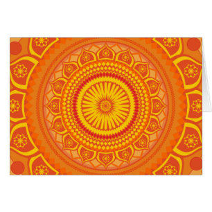 Indischer Mandala Orange
