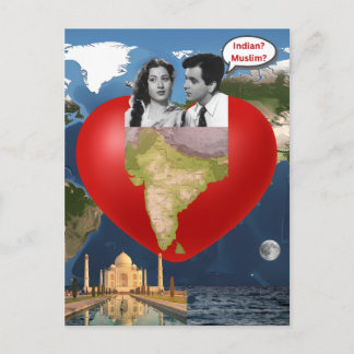Indischer Muslim Postkarte