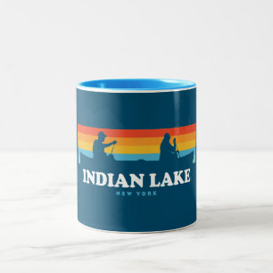 Indischer New Yorker See Zweifarbige Tasse