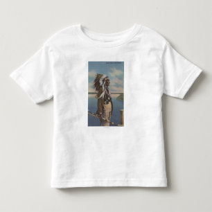 Indischer Nordwestleiter im vollen Regalia Kleinkind T-shirt