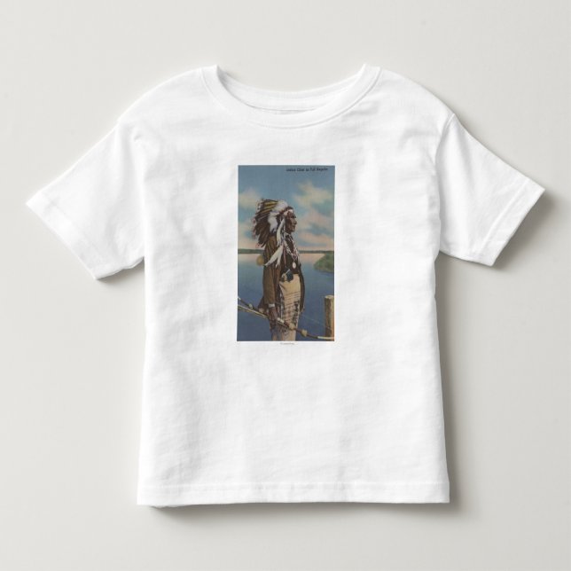 Indischer Nordwestleiter im vollen Regalia Kleinkind T-shirt (Vorderseite)