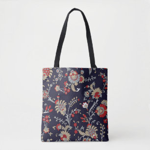 Indischer Paisley, Marinehintergrund, traditionell Tasche