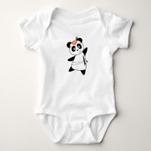 Indischer Panda-Bär Fashing Teddy Feder Süß Baby Strampler