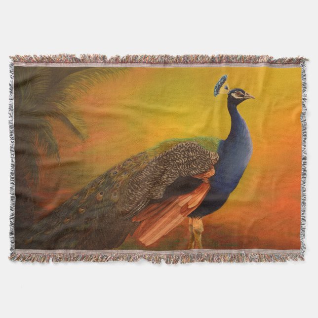 Indischer Pfau Decke (Vorderseite)