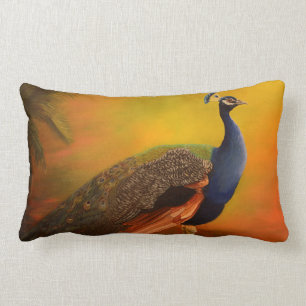 Indischer Pfau-Pfau Lendenkissen