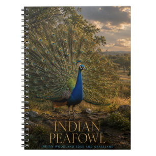 Indischer Pfau Waldrand ANIMALS Notizblock