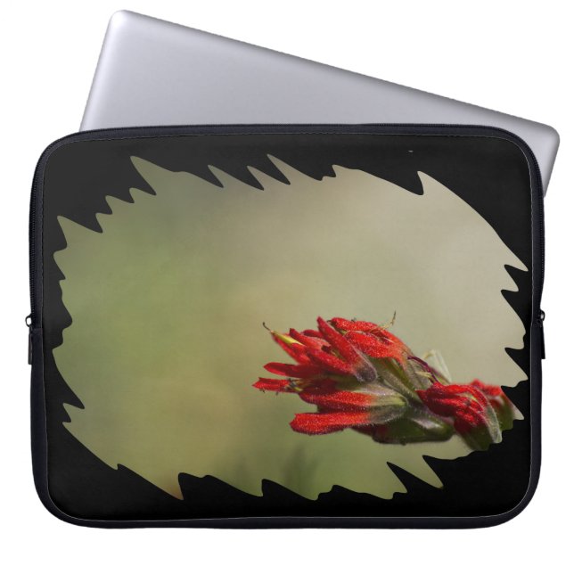 Indischer Pinselstrich Laptopschutzhülle (Vorderseite)