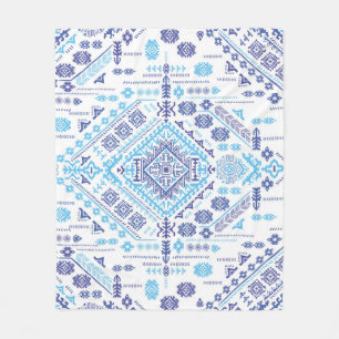 Indischer Pisley Teppich, ethnische Mandala Muster Fleecedecke