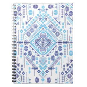 Indischer Pisley Teppich, ethnische Mandala Muster Notizblock