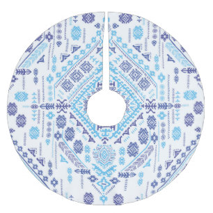 Indischer Pisley Teppich, ethnische Mandala Muster Polyester Weihnachtsbaumdecke