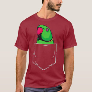 Indischer Ringneck-Papagei in Pocket Parakeet T-Shirt
