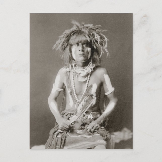 Indischer Schlangenpriester, 1910 Postkarte (Vorderseite)