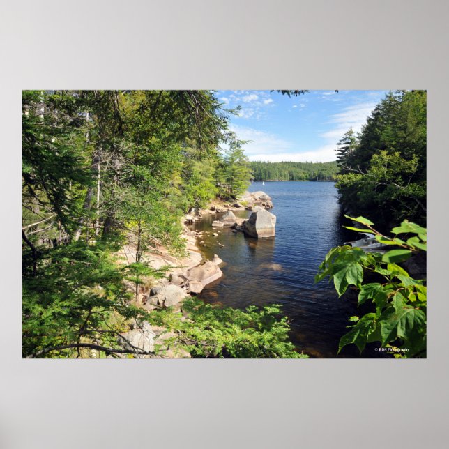 Indischer See in den Adirondacks. Druck 08 103 Poster (Vorne)