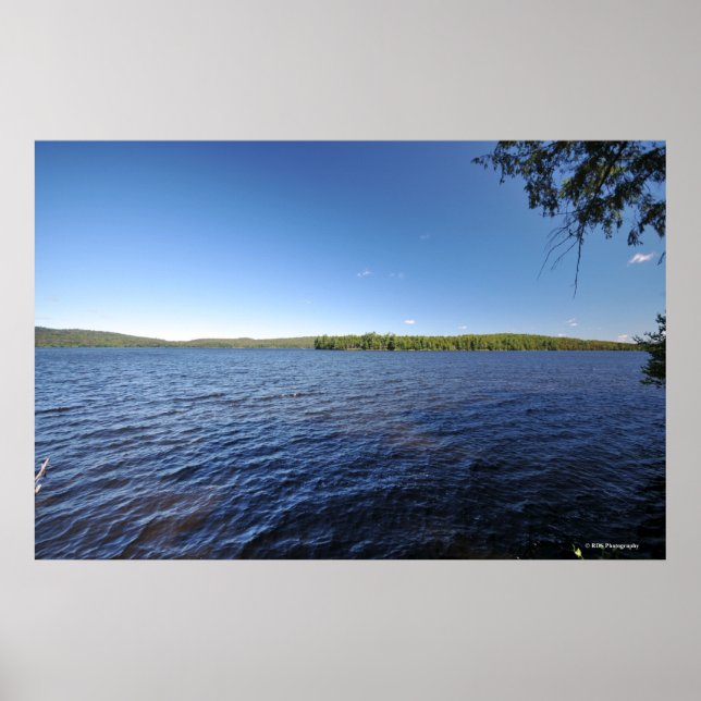 Indischer See in den Adirondacks. Druck 08 220 Poster (Vorne)