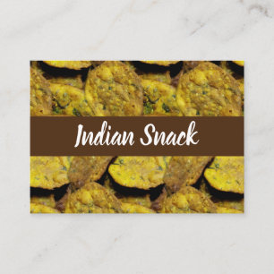 Indischer Snack Methi Vadi Food Visitenkarte