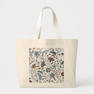 Indischer Sommer Herbst botanisches Design Jumbo Stoffbeutel