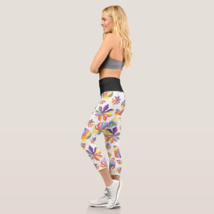 Indischer Sommer Herbst mit farbenfrohen Blätter Capri Leggings