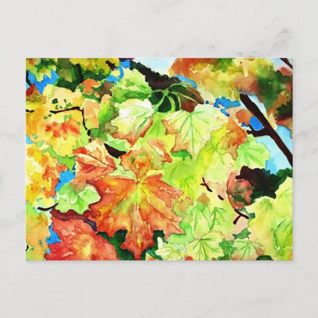 Indischer Sommer Postkarte (Vorderseite)