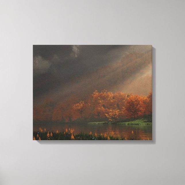 "Indischer Sommer" überpackte Canvas Leinwanddruck (Vorderseite)