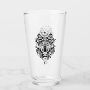 Indischer Stammes- Wolf Glas