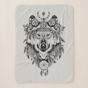 Indischer Stammes- Wolf Sherpadecke