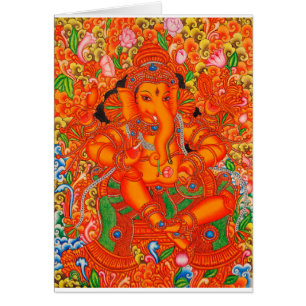INDISCHER SÜDLORD GANESH TANJORE PAINTING