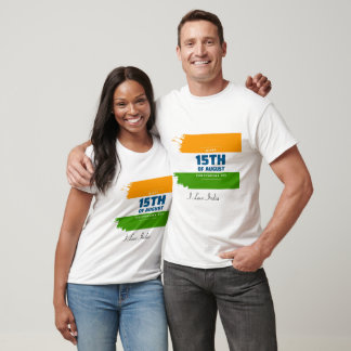 Indischer T - Shirt für die Flagge von Aquarellen
