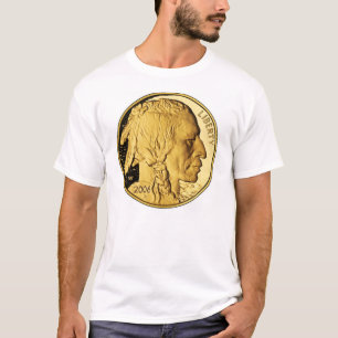 Indischer T - Shirt für Goldmünzen im amerikanisch