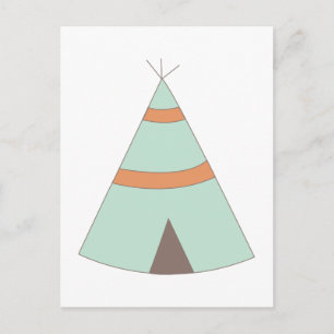 Indischer Teepee Postkarte