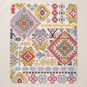 Indischer Teppich, Paisley Mandala, Yoga Sherpadecke