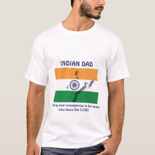 INDISCHER VATER Starker mutiger Personalisiert T-Shirt