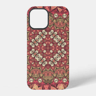Indisches abstraktes Medaillon-Muster. Boho und Zi iPhone 12 Hülle