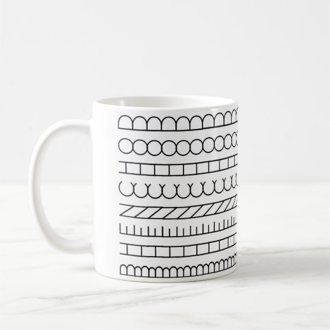 Indisches Art Design auf einer Tasse (Links)