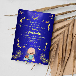 Indisches Baby Image "Annaprashan" Einladung