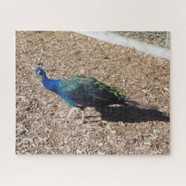 Indisches Blaues Pfauen-Holzpuzzle