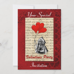 Indisches Chief Valentines Party Einladung