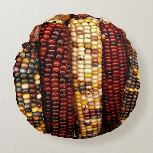 Indisches Cornelkernels-Foto Rundes Kissen (Vorderseite)