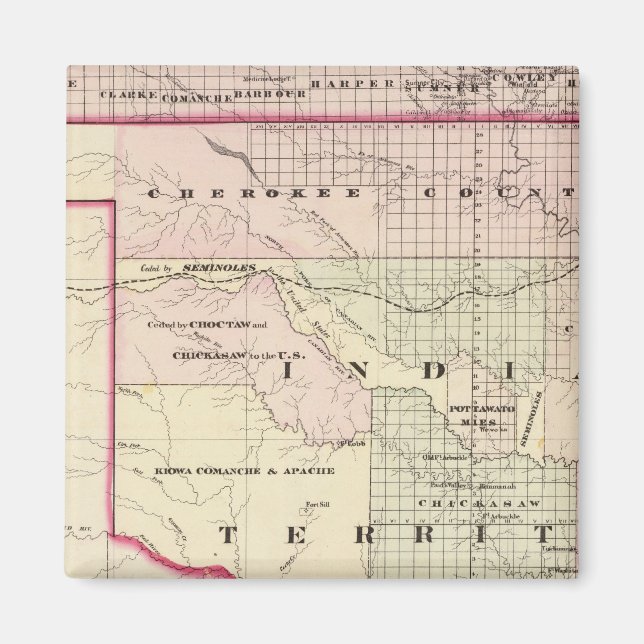 Indisches Gebiet 2 Magnet (Vorne)