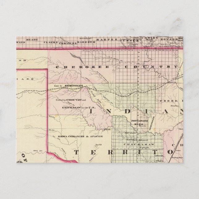 Indisches Gebiet 2 Postkarte (Vorderseite)
