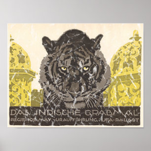 Indisches Grab - beunruhigt Poster