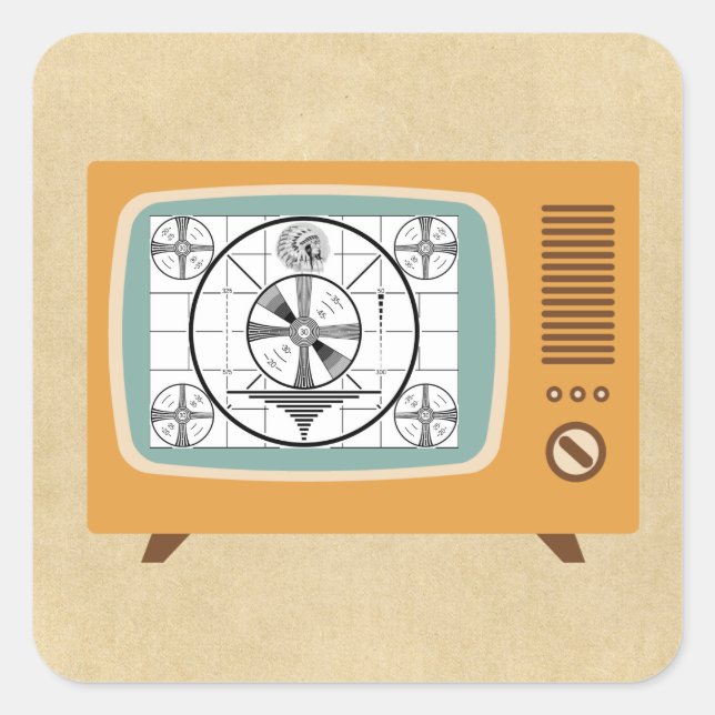 Indisches Haupttest-Muster Quadratischer Aufkleber (Vorderseite)