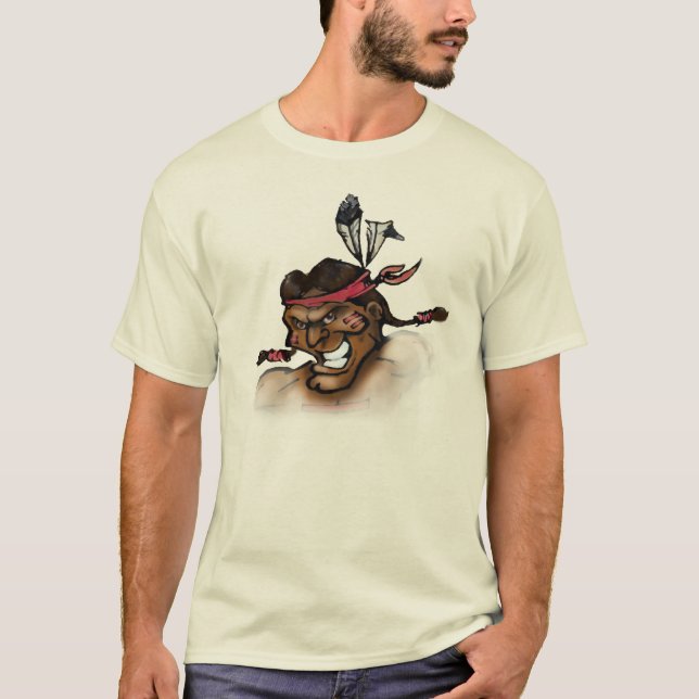 Indisches Head-Face-T-Shirt T-Shirt (Vorderseite)